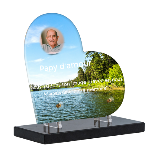 Plaque Funéraire - Lac