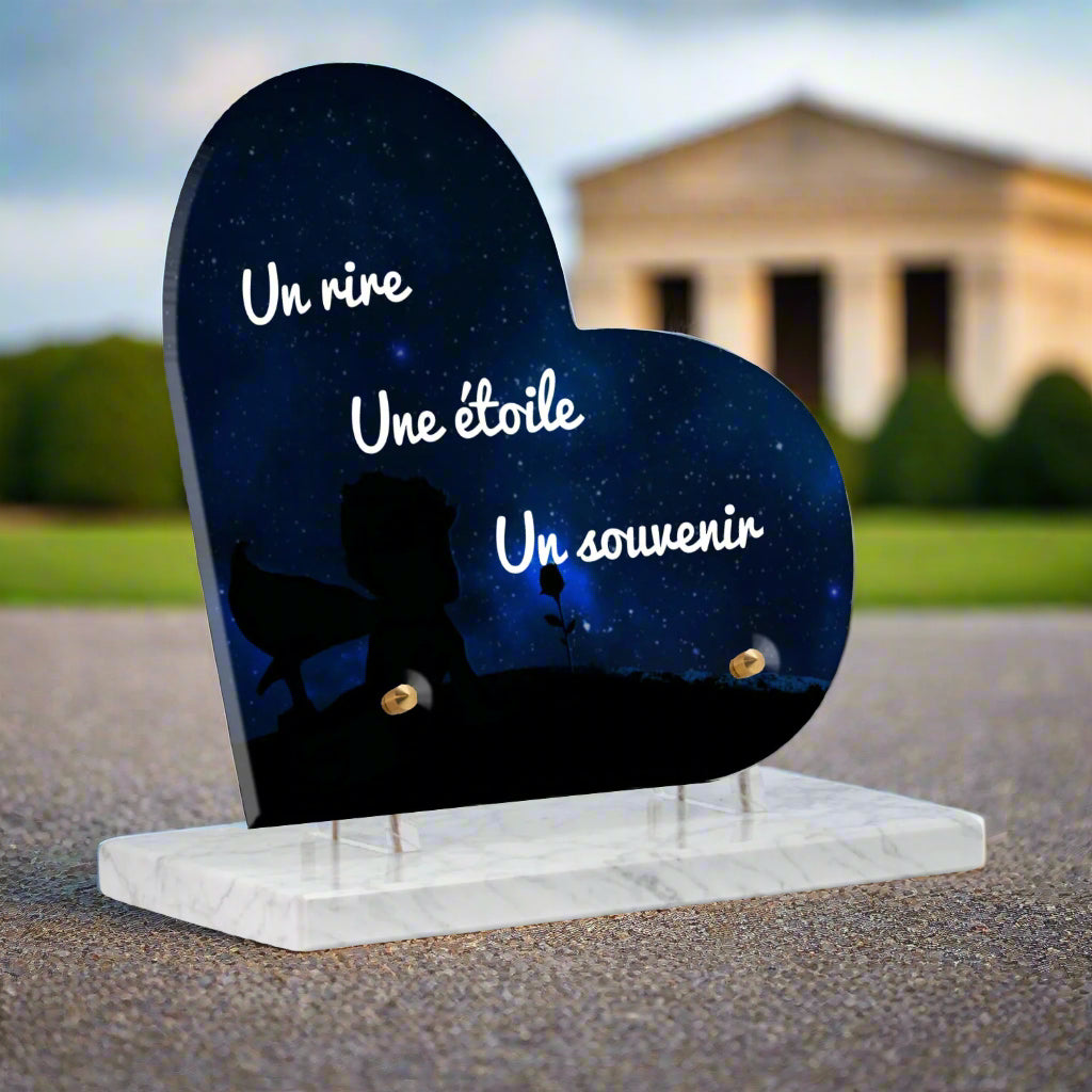 Plaque Funéraire Plexiglas Petit Prince 