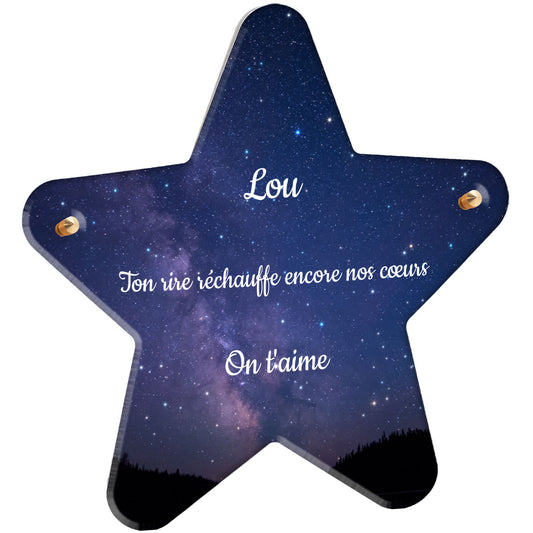 Plaque Funéraire - Ciel étoilé