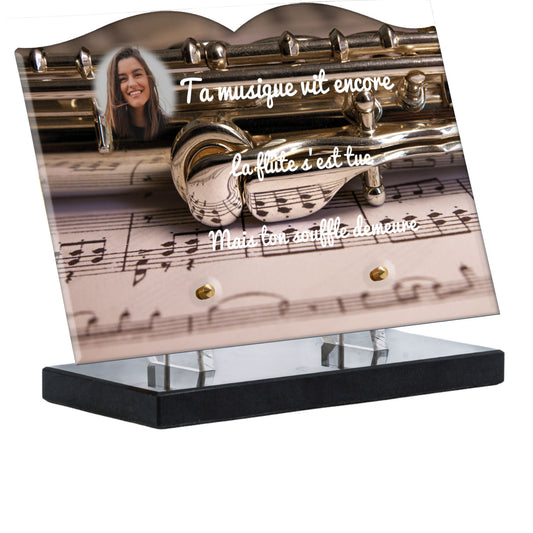 Plaque Funéraire - Flûte