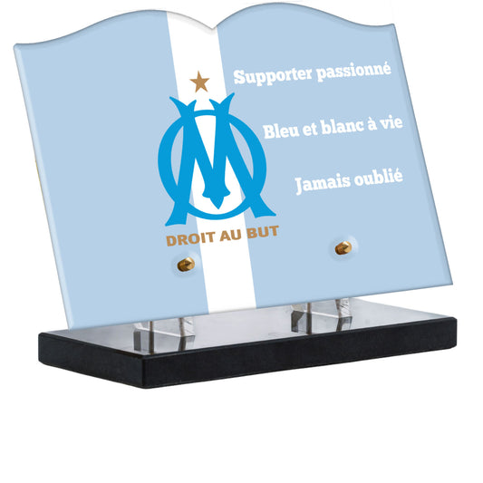 Plaque Funéraire - Olympique de Marseille