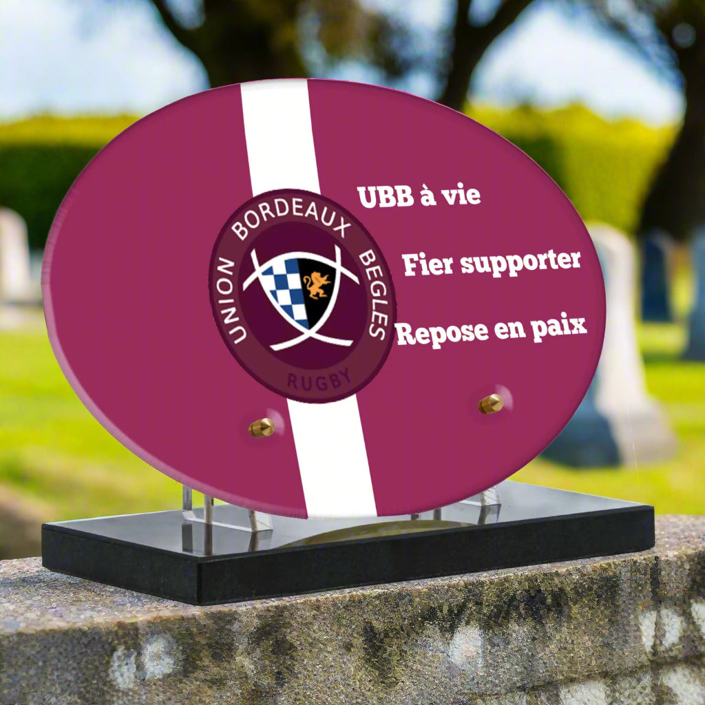 Plaque plexiglas Union Bordeaux Bègles