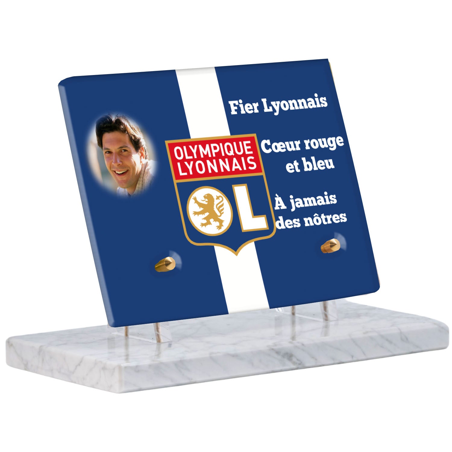 Plaque Funéraire - Olympique Lyonnais