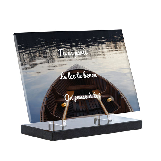 Plaque Funéraire - Barque