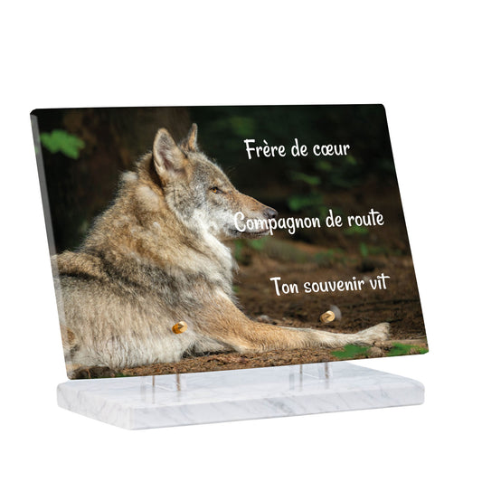Plaque Funéraire - Loup