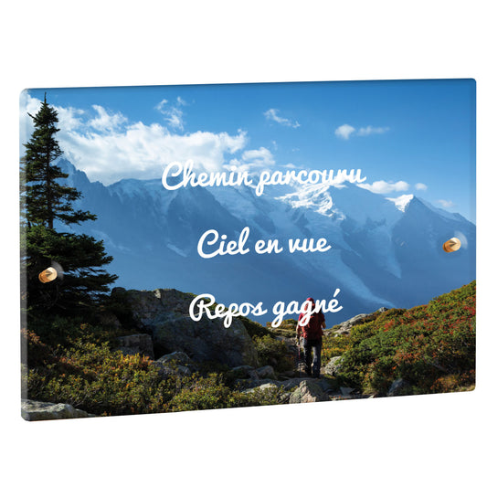Plaque Funéraire - Randonnée
