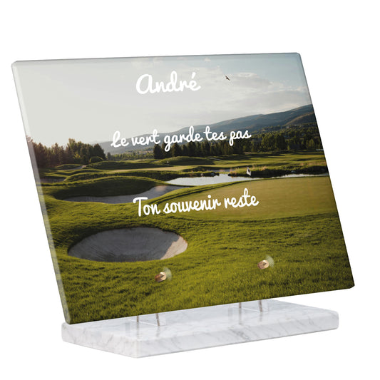 Plaque Funéraire - Golf