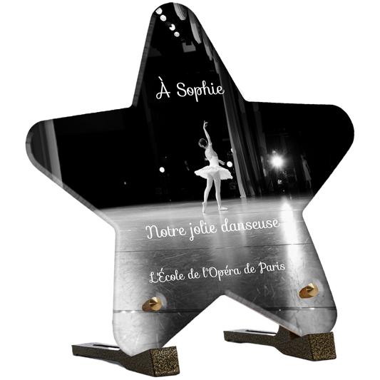 Plaque Funéraire - Ballerine sur scène
