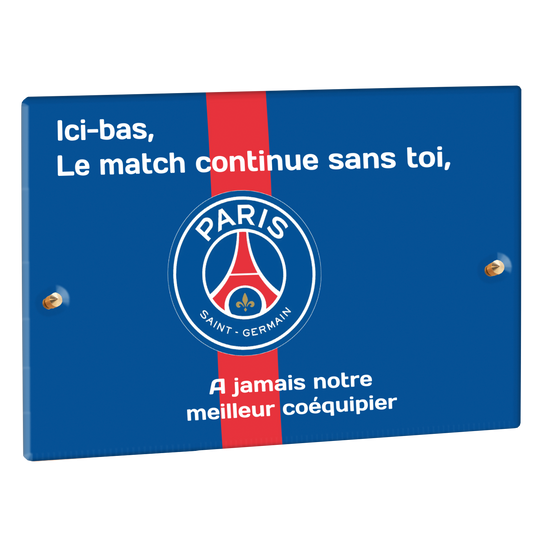 Plaque Funéraire - PSG