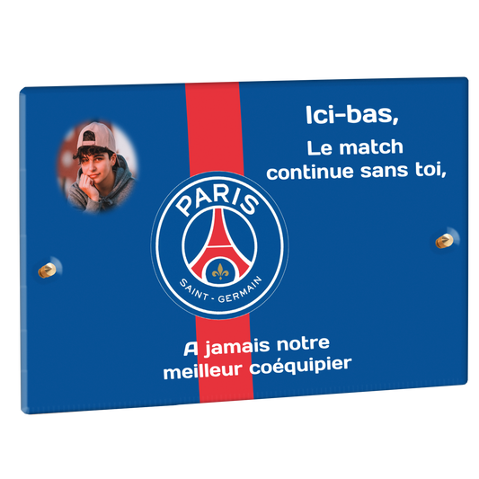 Plaque Funéraire - PSG