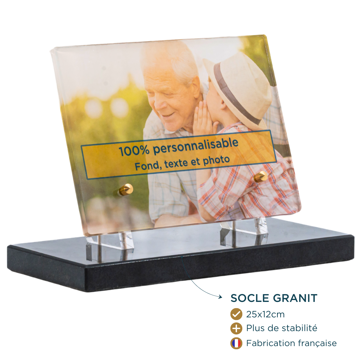 Plaque funéraire personnalisée