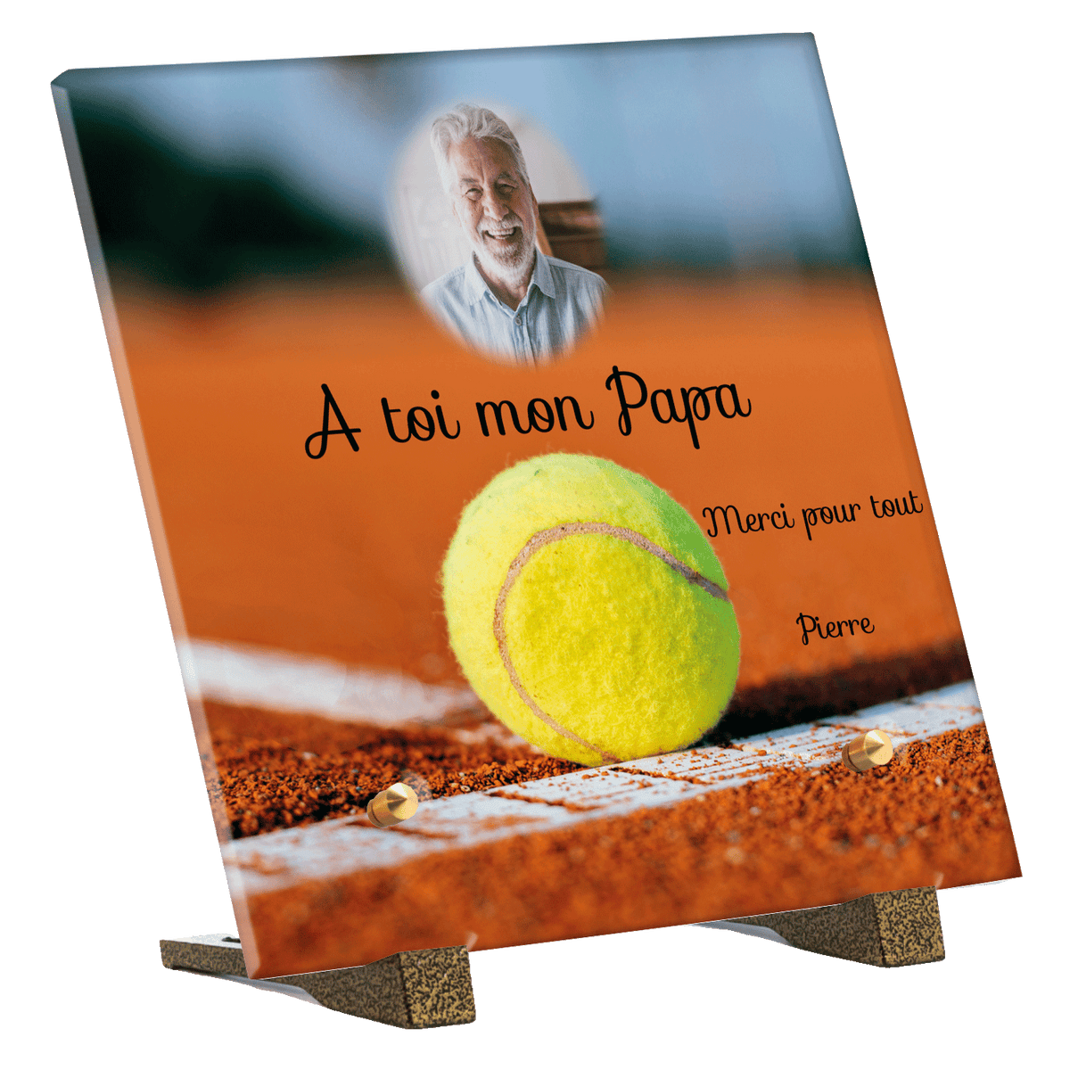 Plaque funéraire - Tennis
