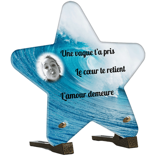 Plaque Funéraire - Vague