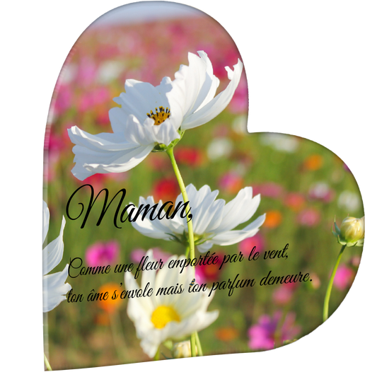 Plaque Funéraire - Fleurs