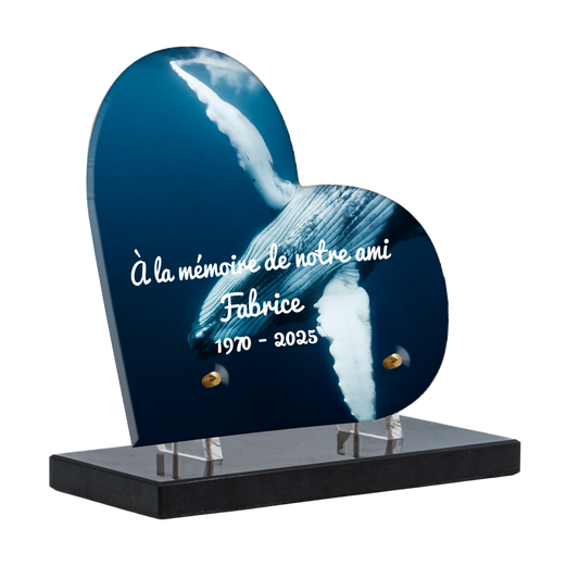 Plaque Funéraire - Baleine