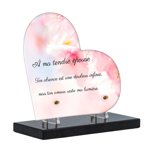 Plaque Funéraire - Cerisier
